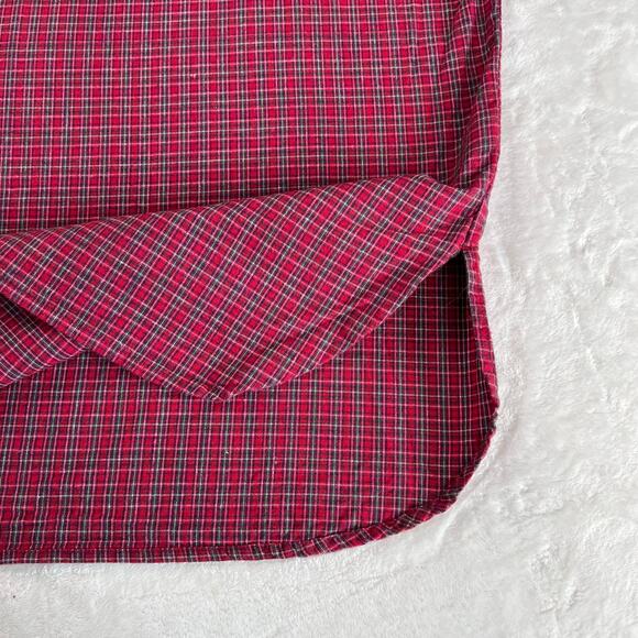 Disney Store Vintage Red Plaid Night Gown Winnie Pooh & Eeyore women’s Sz Medium - Picture 7 of 7